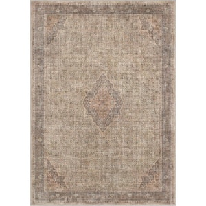 Beige Brown 5 ft. 3 in. x 7 ft. 3 in. Asha Lilith Vintage Persian Oriental Area Rug
