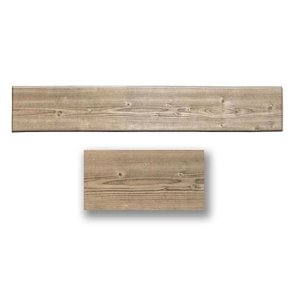A La Maison Ceilings Rustic Beige 0.5 ft. x 3 ft. Glue up Foam Wood Ceiling Tiles Planks (156 sq. ft./case)