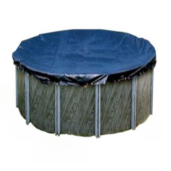 SWIMLINE 24 ft. Round Blue Above Ground Pool Winter Swimming Cover