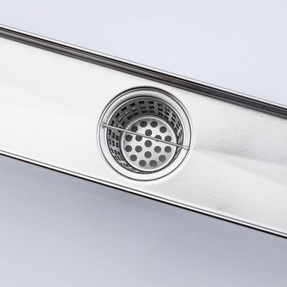 36-inch Brushed Nickel Stainless Steel Linear Shower Drain