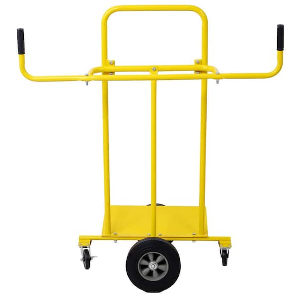 WRIGHTMASTER Drywall Cart Panel Dolly Cart with 10 in. Wheels Steel, Construction Material Handling Cart