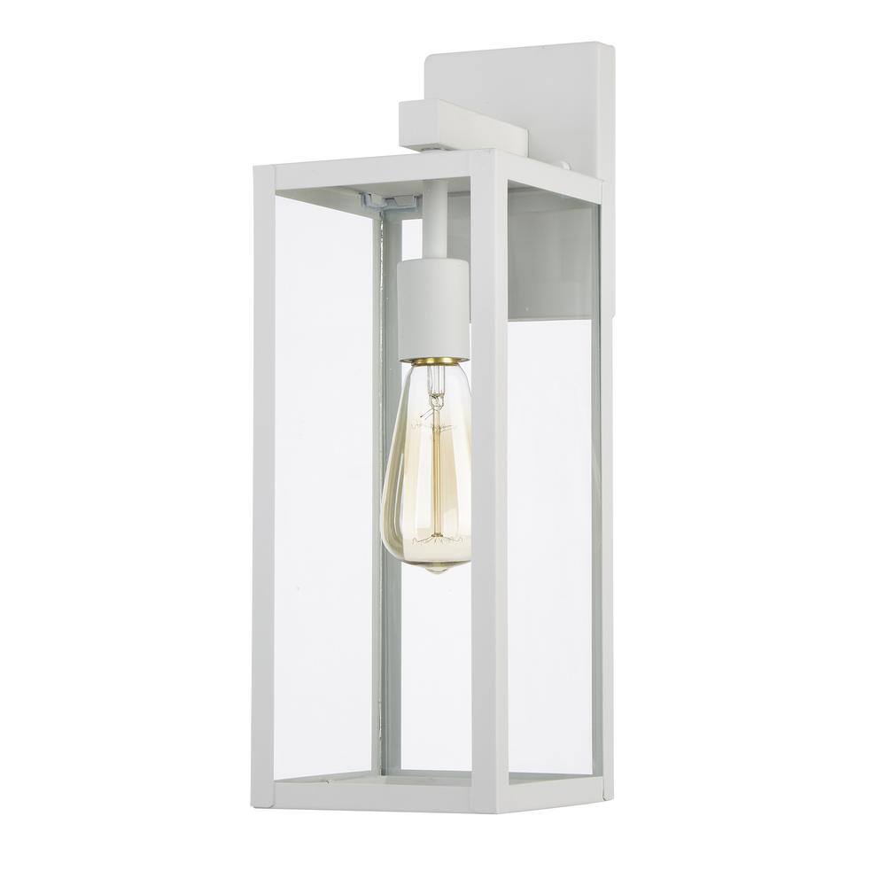 Martin 17.5 in. 1-Light White Hardwired Outdoor Wall Lantern Sconce with No Bulbs Included price history on PriceWatchPro