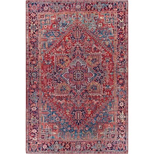 Ferran Red/Blue 5 ft. x 7 ft. 6 in. Area Rug