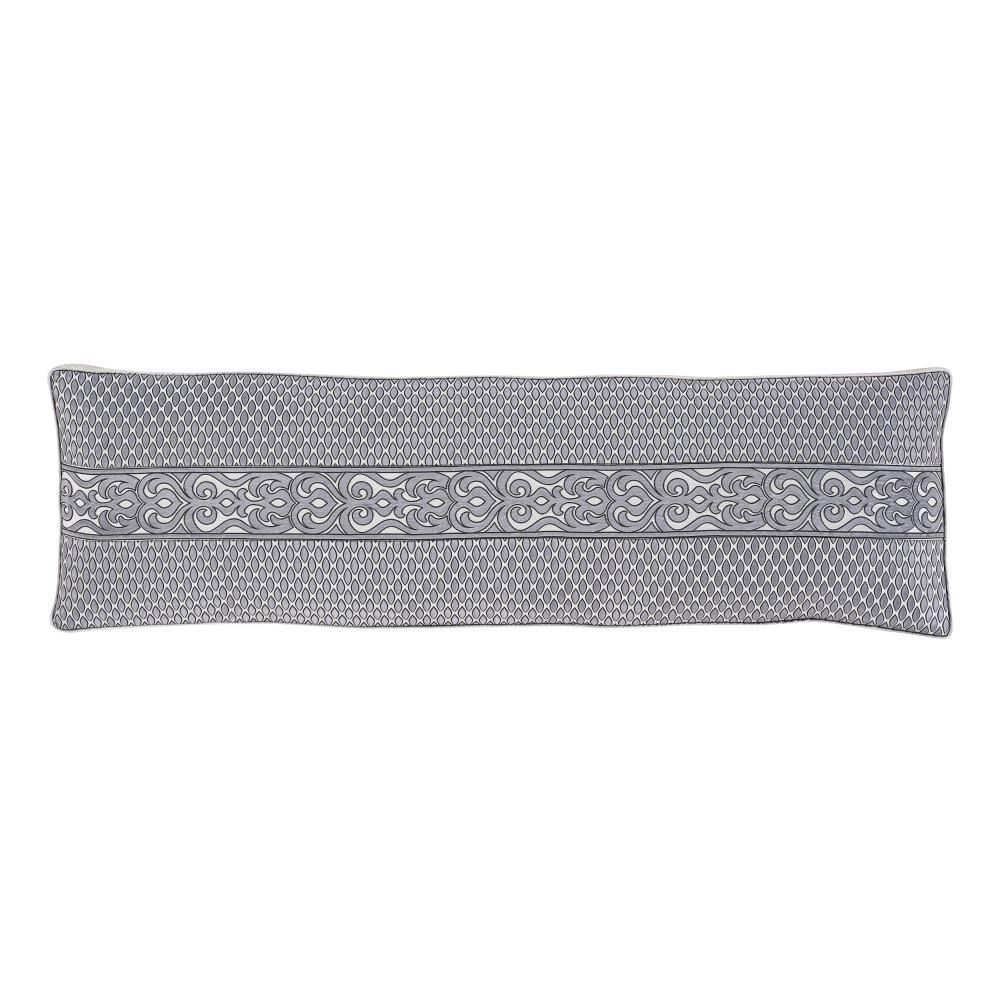 Bylthe Pewter Polyester Damask Bolster Decorative 15 in. L x 52 in. W Throw Pillow price history on PriceWatchPro