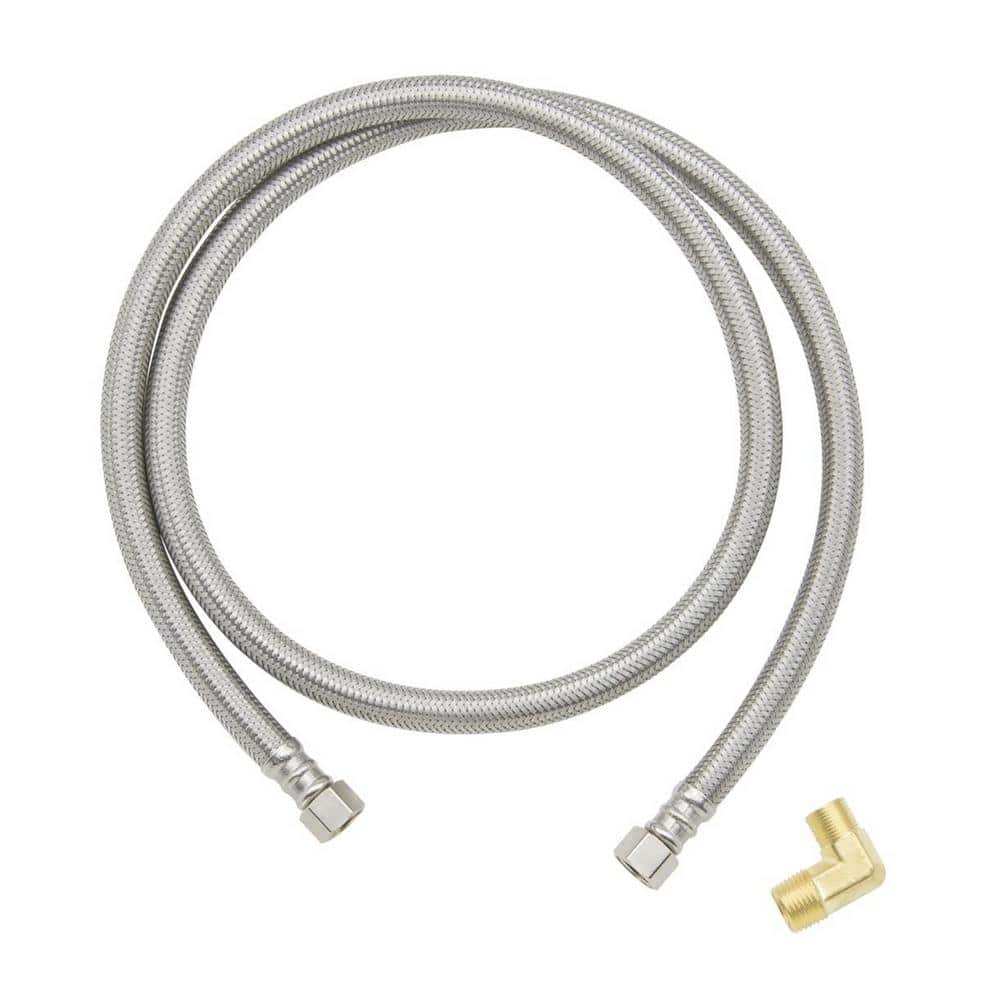 3/8 in. Comp. x 3/8 in. Comp. x 48 in. Braided Stainless Steel Dishwasher Supply Line with 3/8 in. MIP Elbow price history on PriceWatchPro