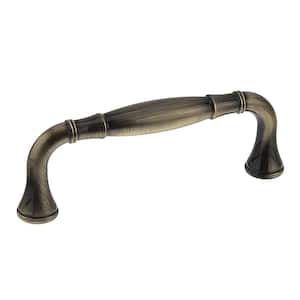 Candiac Collection 3 3/4 in. (96 mm) Antique English Traditional Curved Cabinet Bar Pull