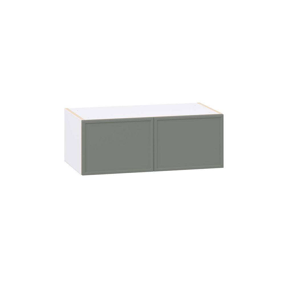 Fairview 27 in. W x 14 in. D x 10 in. H Assembled Slim Shaker Wall Bridge Kitchen Cabinet in Moss Green price history on PriceWatchPro