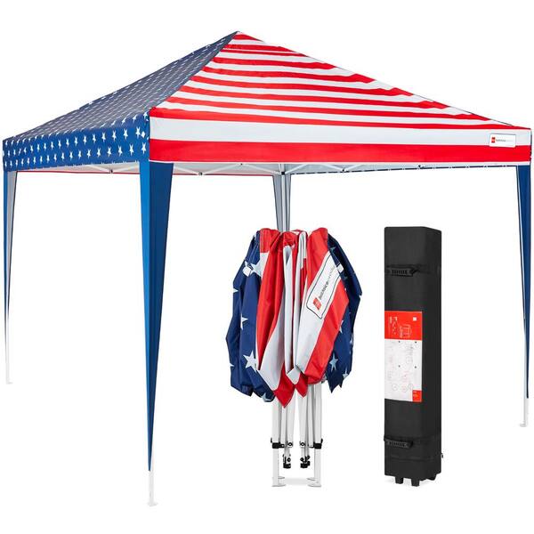  Kaen 10x10 Pop Up Canopy with Adjustable Height, Waterproof  and UV-Resistant Shelter, 10x10 FT Pop Up Canopy with 4 Side Walls Instant  Shade Canopy Tent for Outdoor Events, Camping and