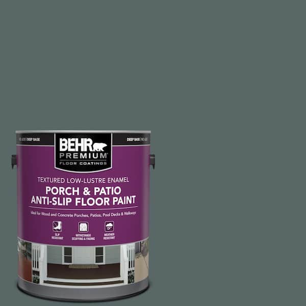 BEHR PREMIUM 1 gal. #N440-6 Brooklyn Textured Low-Lustre Enamel Interior/Exterior Porch and Patio Anti-Slip Floor Paint