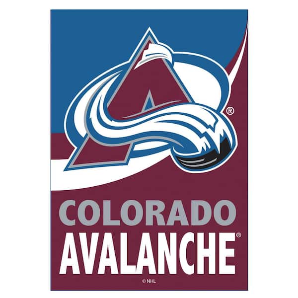 Evergreen Enterprises 2 1/3 ft. x 3 2/3 ft. Colorado Avalanche Burlap House Flag
