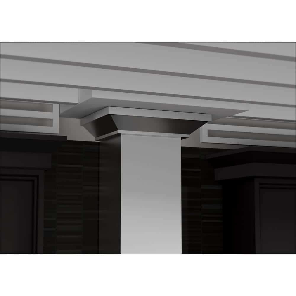Stainless Steel Crown Molding Range Hood Extension