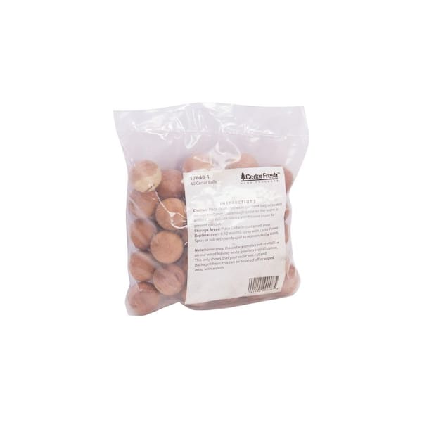 HOUSEHOLD ESSENTIALS Solid Cedar Odor Eliminator Balls (40 Count) 17840-1 -  The Home Depot