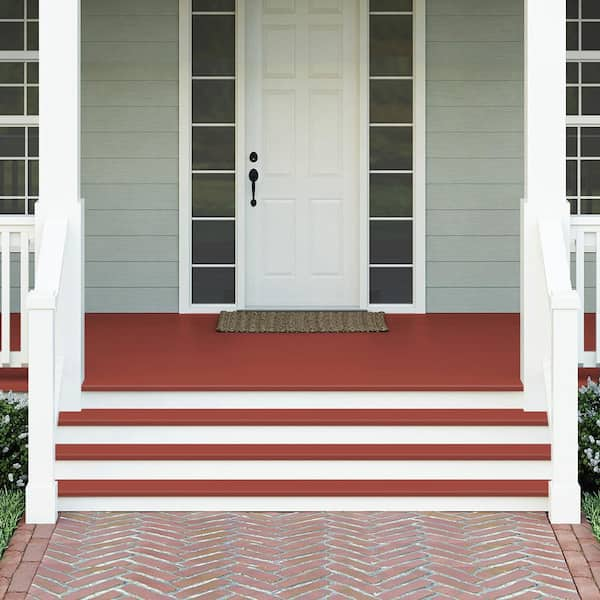 BEHR Premium Plus 1 gal. #170D-7 Farmhouse Red Flat Exterior Paint & Primer