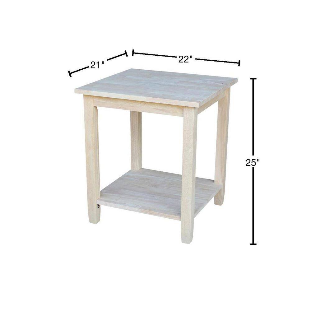 Keystone Unfinished End Table - thumbnail 3