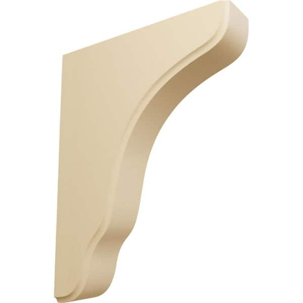 Ekena Millwork 1-3/4 in. x 7-1/4 in. x 9-1/2 in. Maple Plymouth Wood Bracket