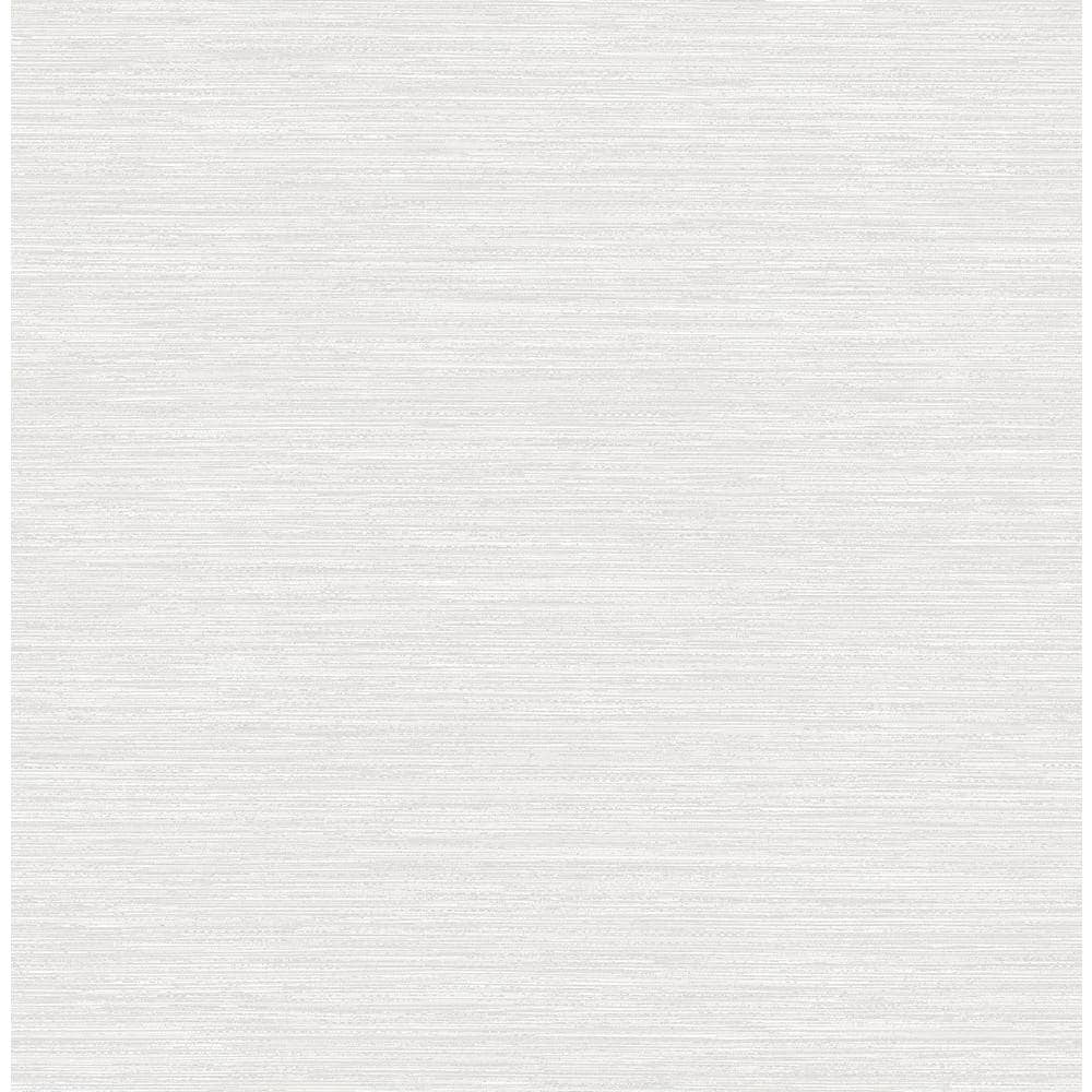 Cantor Light Grey Faux Grasscloth Vinyl Wallpaper Roll