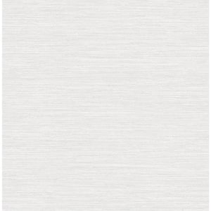 Cantor Light Grey Faux Grass Cloth Wallpaper Sample