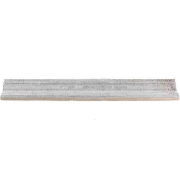 Ivy Hill Tile Moze Gray 2 in. x 12 in. Ceramic Chair Rail Liner