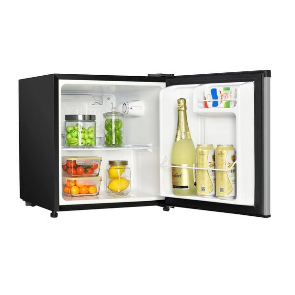 1.7 cu. ft. Freezerless Mini Fridge in Stainless Steel