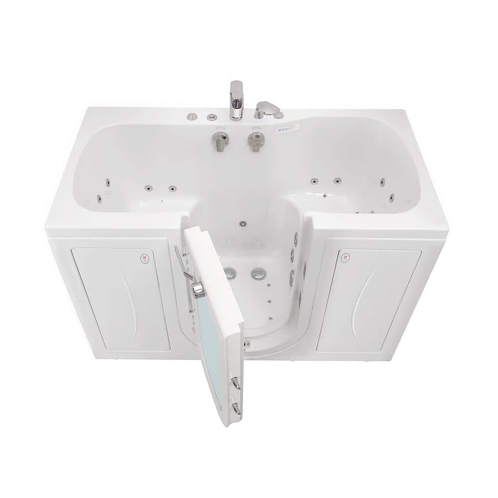 Ella Tub4Two 60 in. Whirlpool and Air Bath WalkIn Bathtub in White