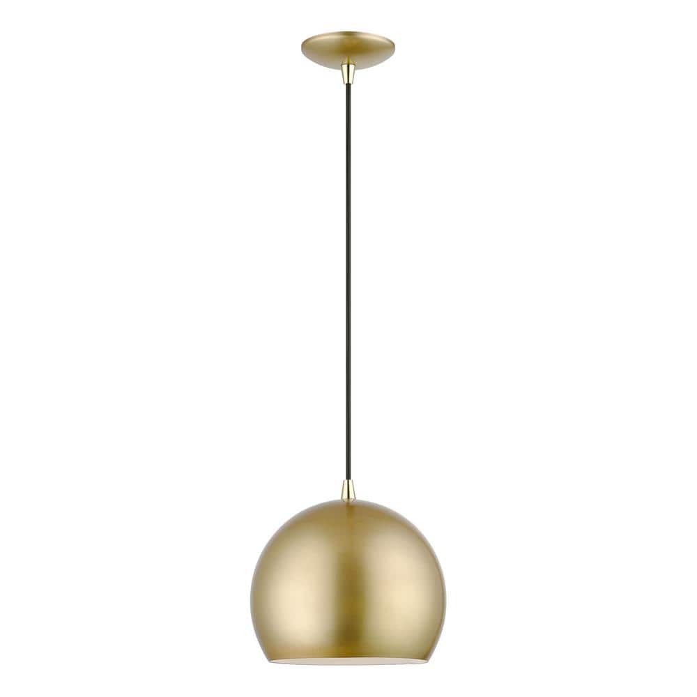 Livex Lighting Piedmont 1-Light Soft Gold Globe Pendant
