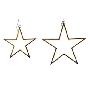 Set of 2 Electric LED Neon Stars