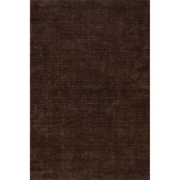 Arrel Speckled Wool-Blend Truffle Brown 10 ft. x 14 ft. Indoor/Outdoor Patio Rug