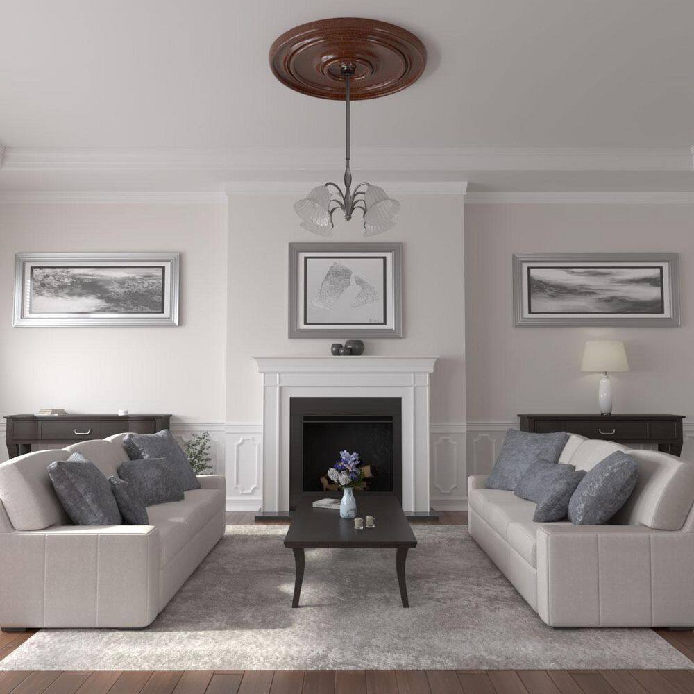 Attica Platinum Polyurethane Acanthus Leaf Ceiling Medallion