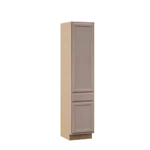 24 in. W x 18 in. D x 84 in. H Assembled Pantry Kitchen Cabinet in Unfinished with Recessed Panel