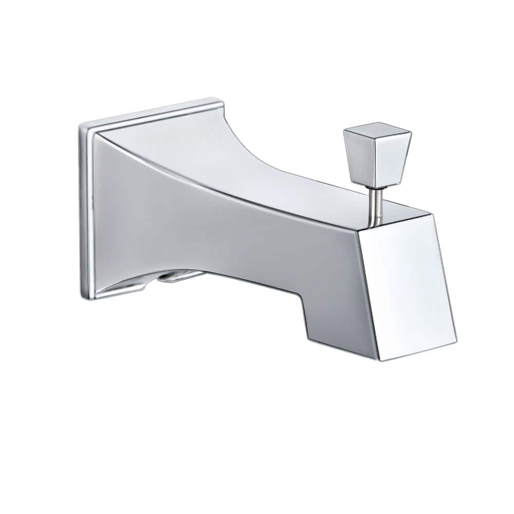 Modern Square Tub Spout with Integrated Diverter in Polished Chrome price history on PriceWatchPro