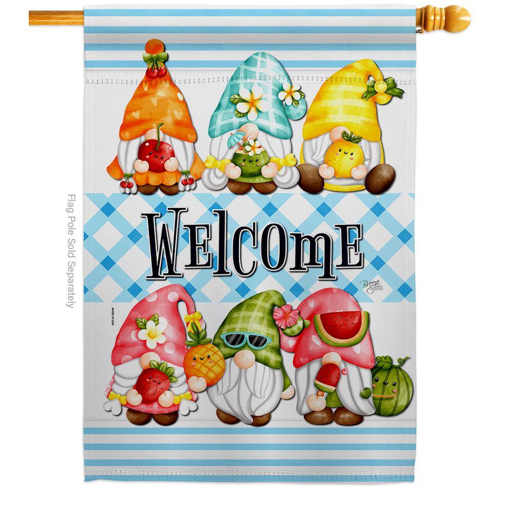 28 in. x 40 in. Sweet Gnomes Gnome House Flag 2-Sided Garden Friends Decorative Vertical Flags price history on PriceWatchPro