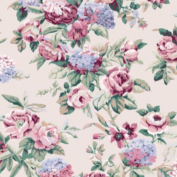 Laura Ashley Pembrey Hazelnut Matte Non Woven Removable Paste The Wall Wallpaper Sample