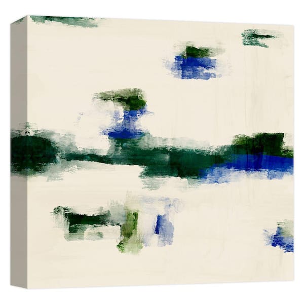 PTM Images ''Green Mist II'' Canvas Abstract Wall Art 15 in. x 15 in.