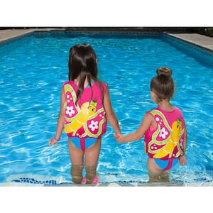 66 lbs. Yellow Swim Kid Step B Inflatable Unisex Water or Swimming Pool  Training Vest