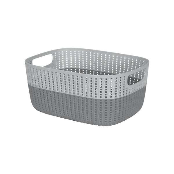 SIMPLIFY 6.75 in. x 11.25 in. x 14.75 in. Gray Plastic Closet Drawer Organizer