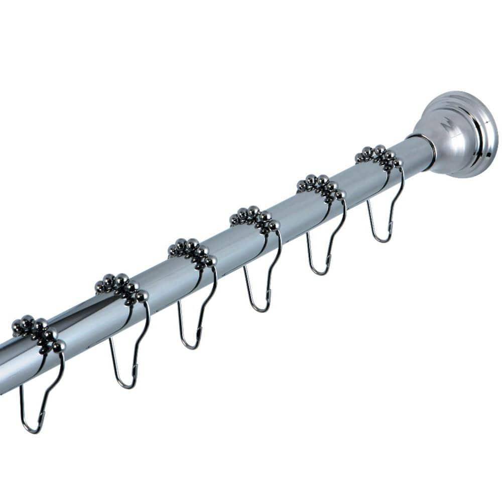 Kingston Brass Edenscape 72 in. to 2.56 in. Adjustable Curved Shower ...