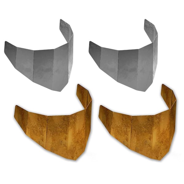 40 in. W x 18 in. H Corten Steel Erosion Control Planter Pots for Hillsides (4-Pack)