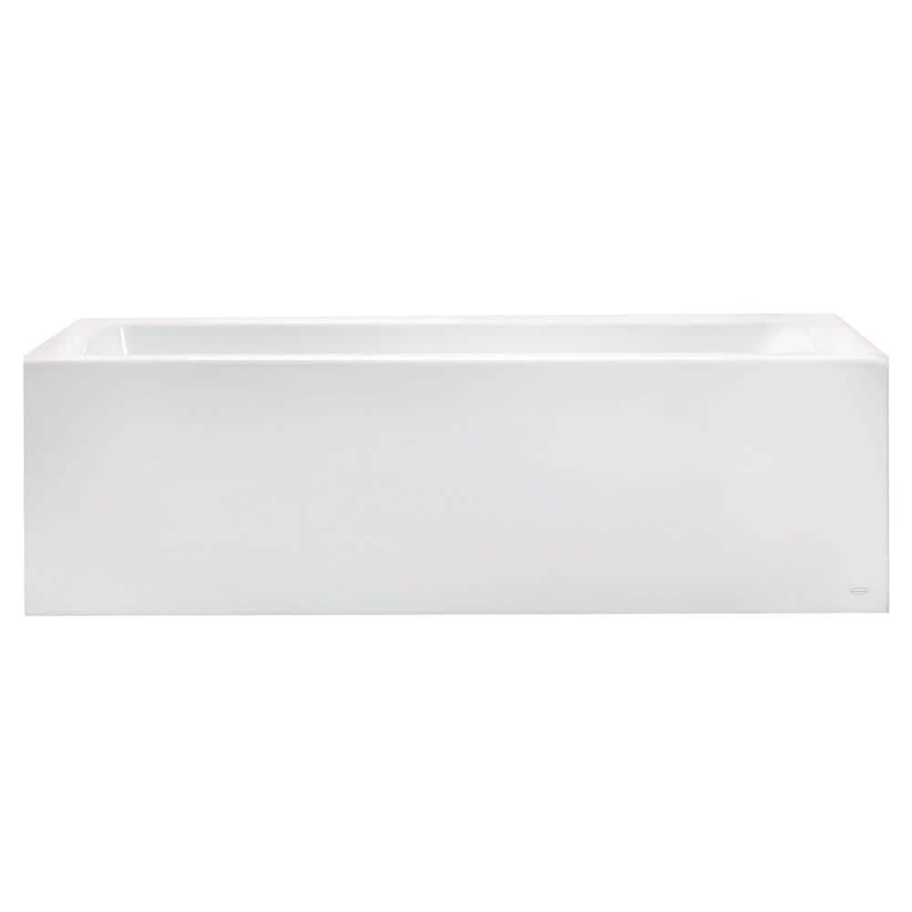 Studio 60'' x 32'' White Acrylic Alcove Soaking Bathtub
