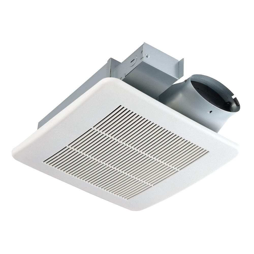10 in. 3 Speed High Velocity White Ceiling Mount Exhaust Fan, 100 CFM, Low Profile DC Motor for Bathroom Ventilation price history on PriceWatchPro