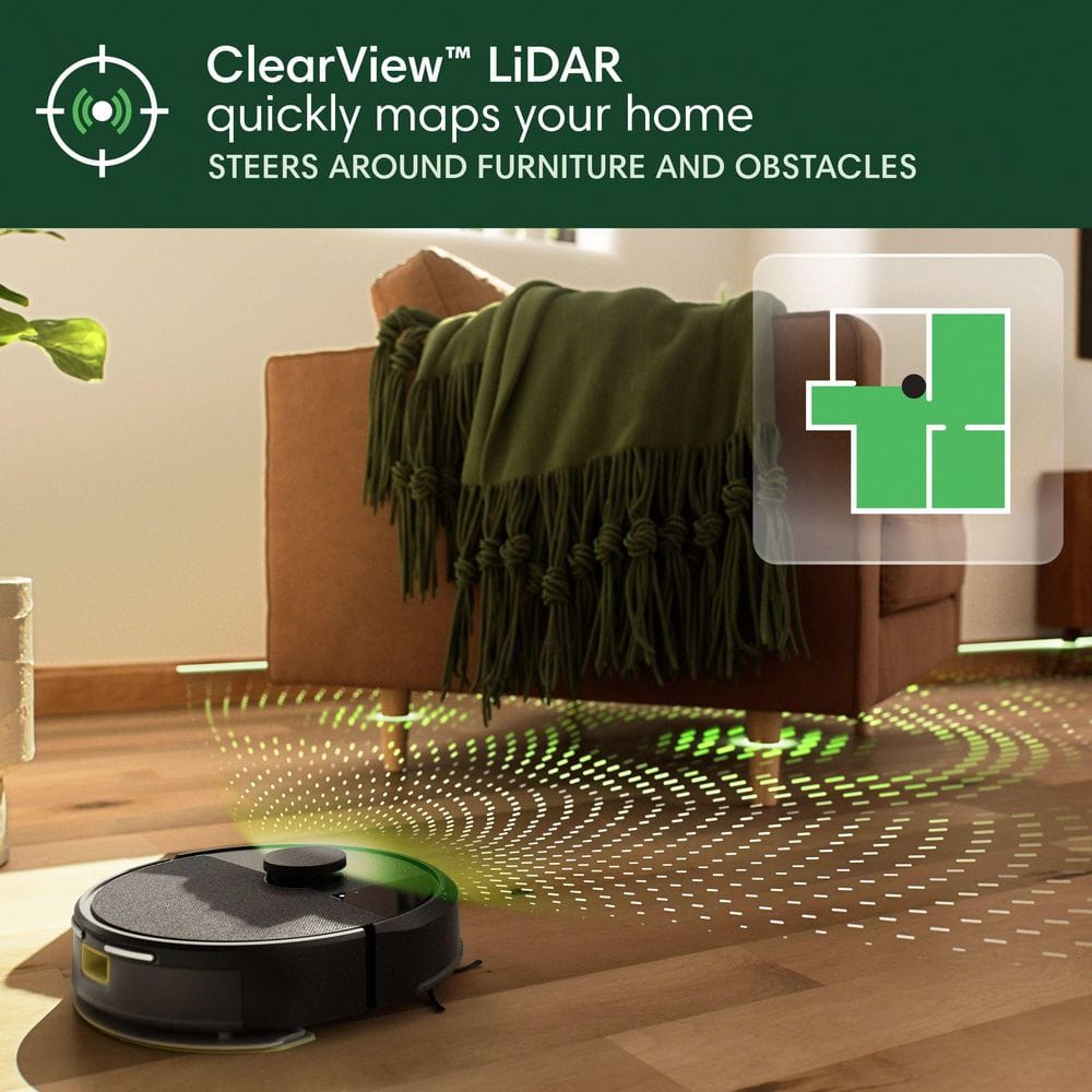 Roomba 105 Combo 13. 2 in. Robotic Vacuum and Mop   with Smart Navigation   AutoEmpty Dock​ in Black