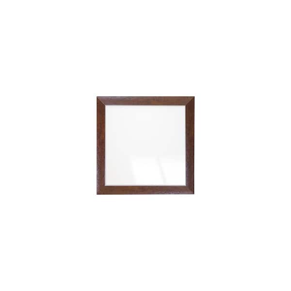 BrandtWorks Dashboard Burl Elegance Framed Mirror 32 in. W x 32 in. H