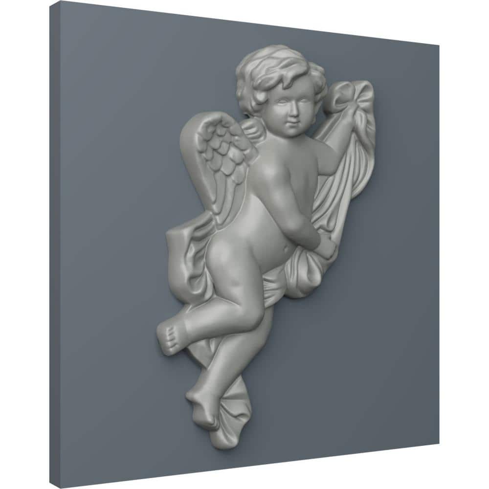 Seville Primed Polyurethane Wall Trim Onlay Scroll