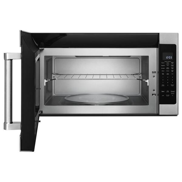 kitchenaid white microwave oven