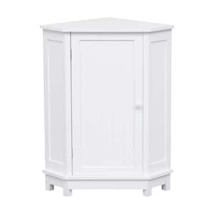 17.5 in. W x 17.5 in. D x 31.4 in. H White Linen Cabinet with Adjustable Shelf