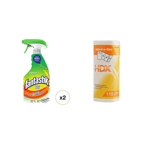 16 in. x 16 in. Microfiber Towel and 32 fl. oz. Fresh Scent All-Purpose Cleaner Combo (6-Pack)