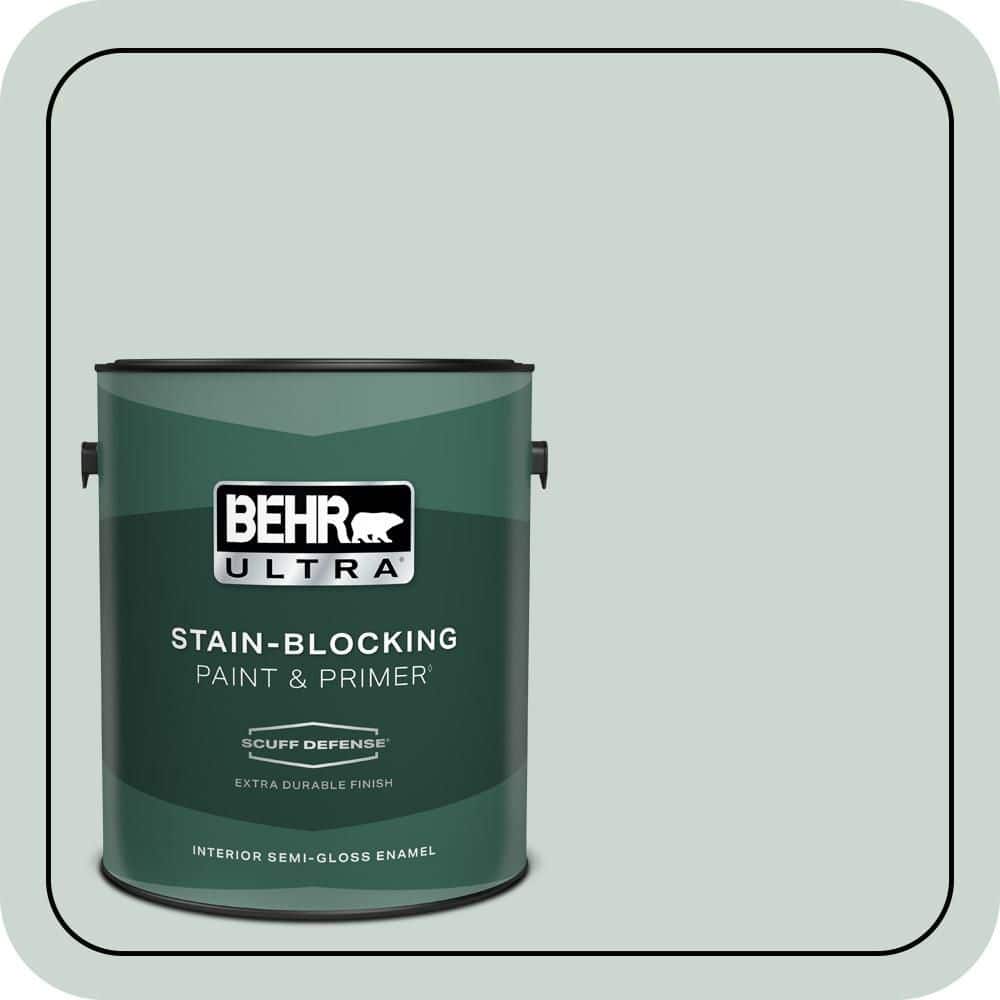 1 gal. #MQ3-21 Breezeway Extra Durable Semi-Gloss Enamel Interior Paint & Primer price history on PriceWatchPro