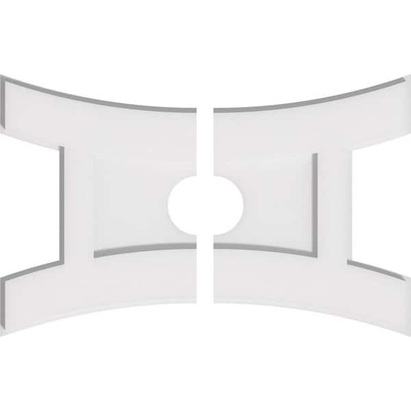 Ekena Millwork 1 in. x 20 in. x 13.375 in PVC Medallion Moulding
