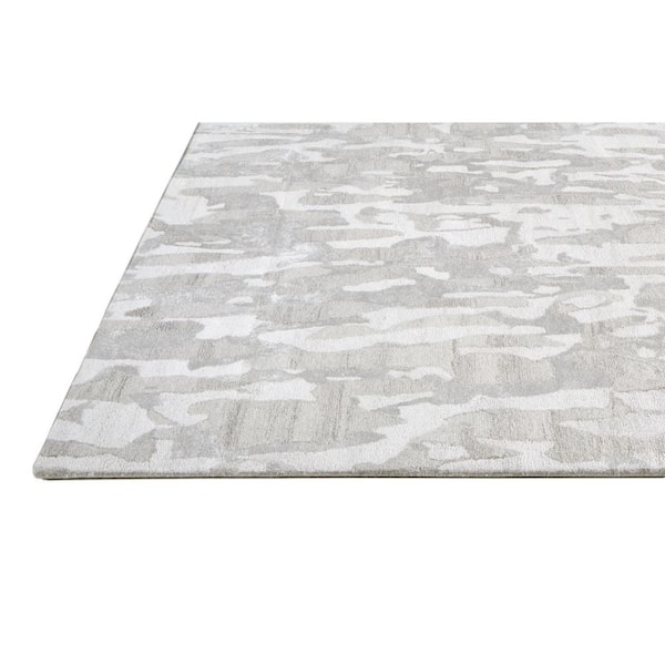 5 ft. x 8 ft. Gray Abstract Area Rug
