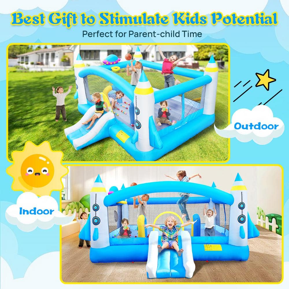Colorful Oxford Fabric Inflatable Bounce House with Slide