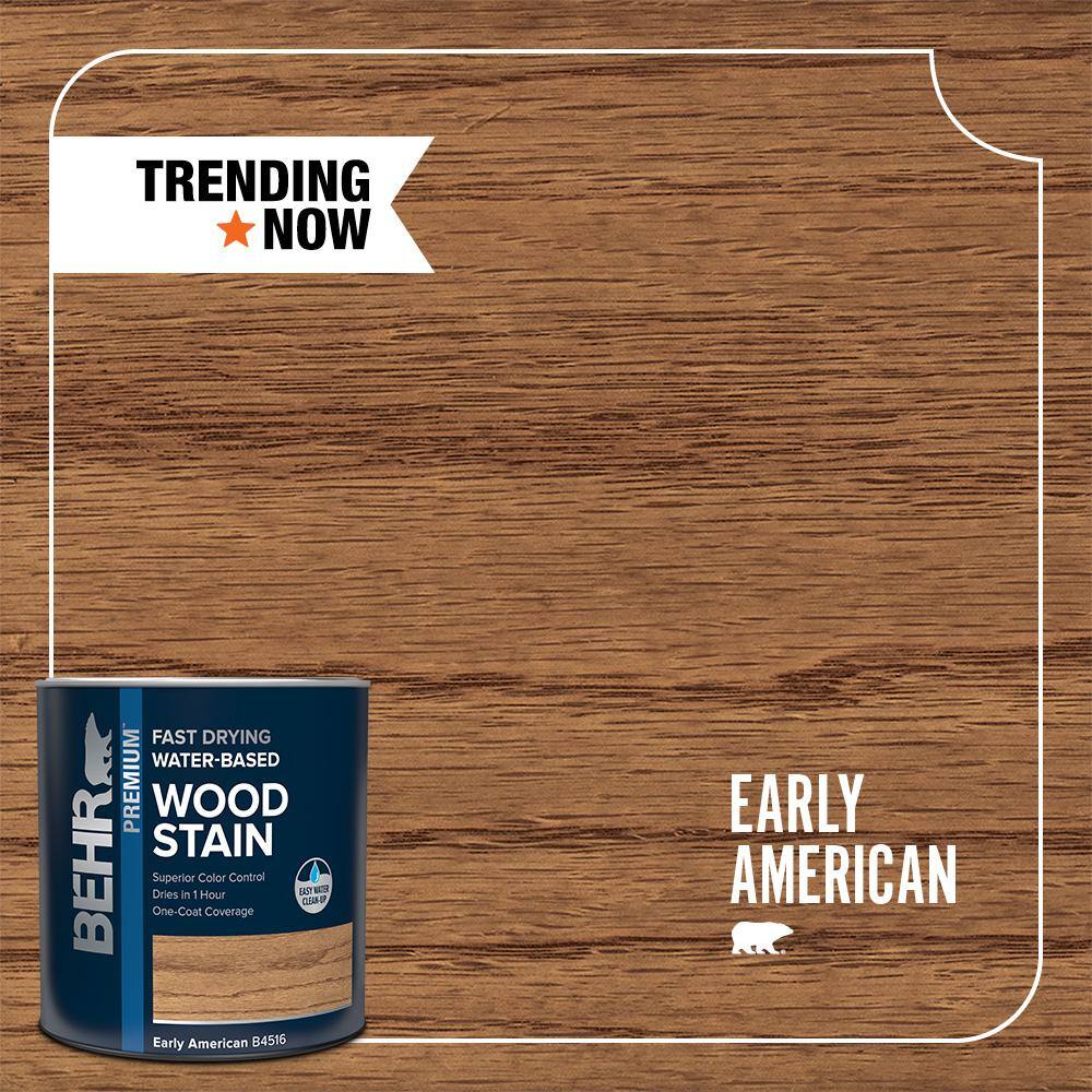 BEHR 1 qt. TIS516 Early American Transparent Fast Drying WaterBased Interior Wood Stain